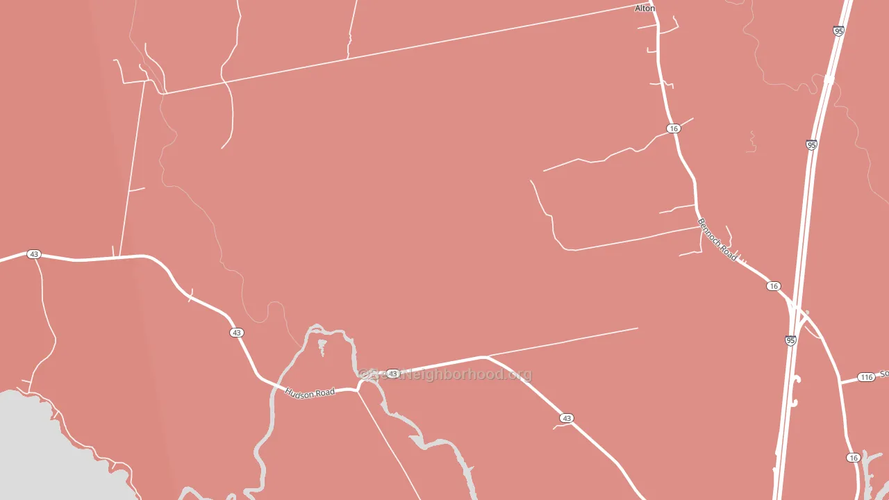 West Old Town, ME block-group political-lean map