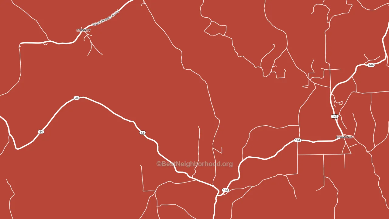 West Pike, PA block-group political-lean map