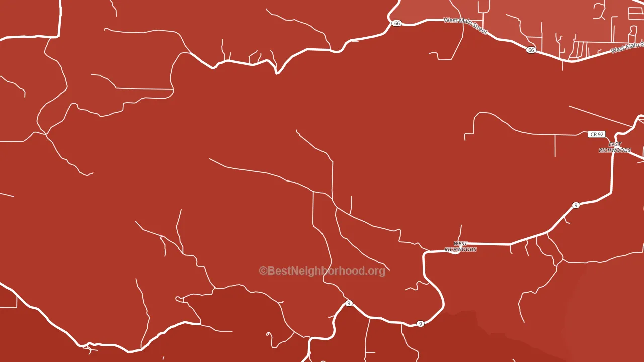 West Richwoods, AR block-group political-lean map