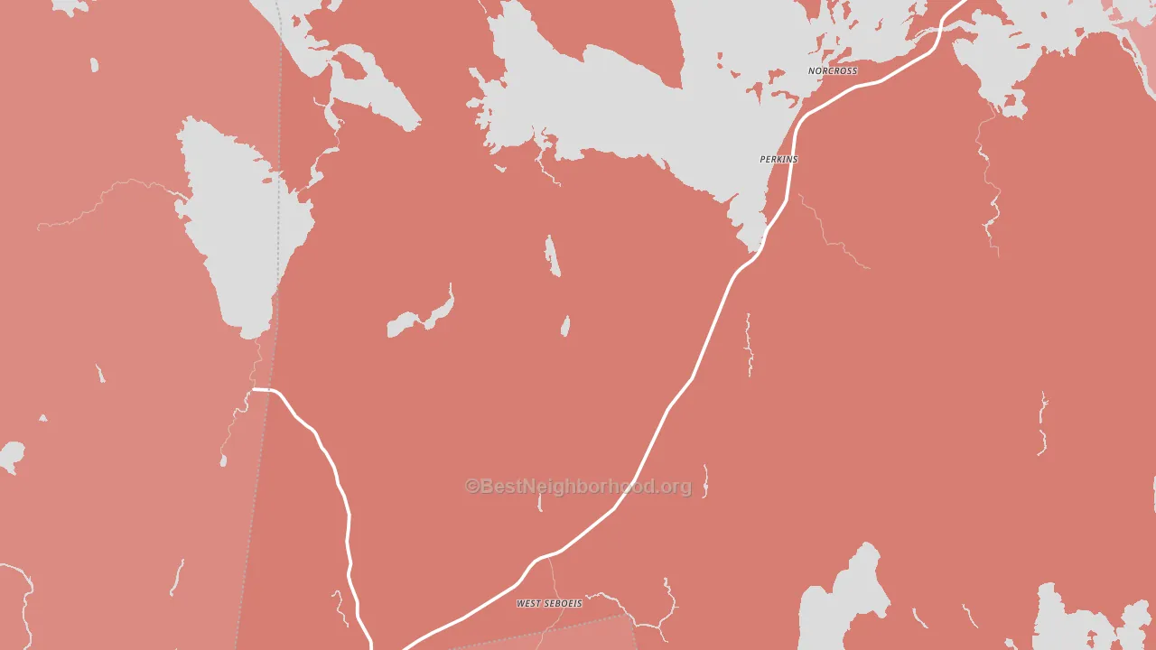 West Seboeis, ME block-group political-lean map