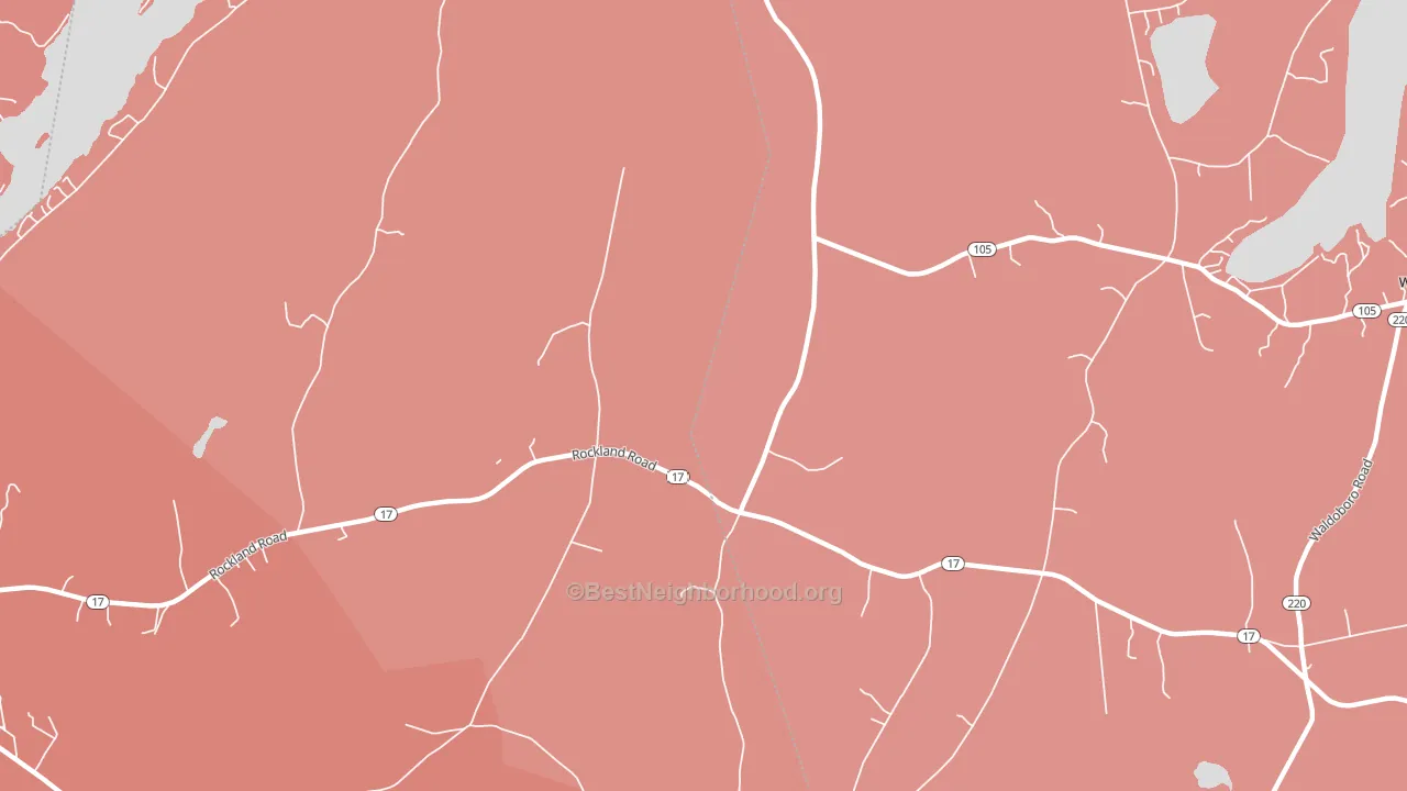 West Washington, ME block-group political-lean map