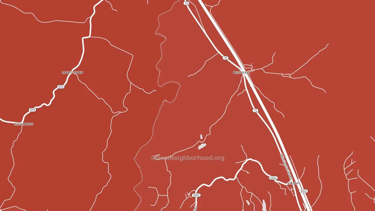 Westbend, KY block-group political-lean map