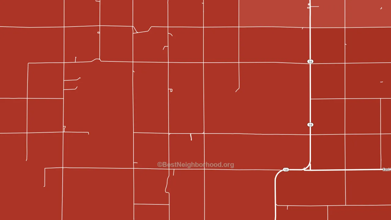 Westfall, KS block-group political-lean map