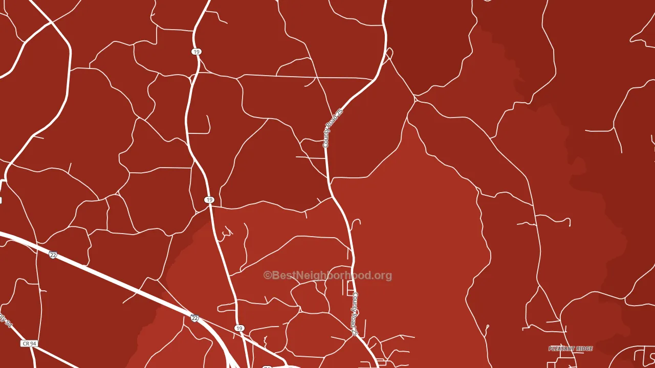 Weston, AL block-group political-lean map