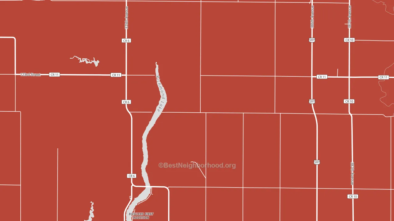 Westport, SD block-group political-lean map