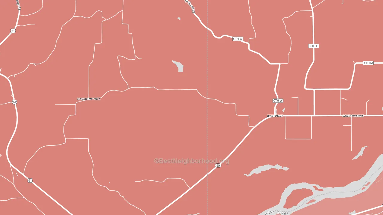 Westport, WI block-group political-lean map