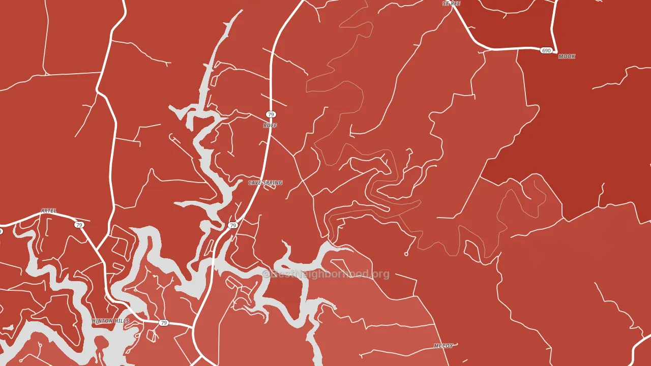 Westview, KY block-group political-lean map