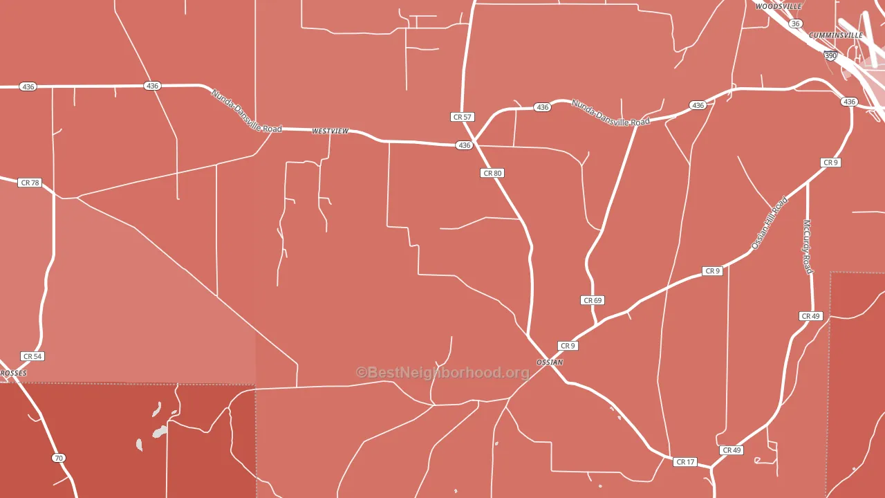 Westview, NY block-group political-lean map