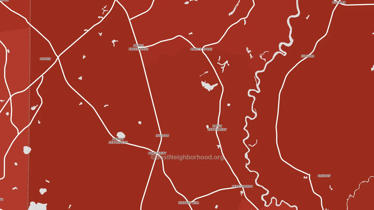 Westville, FL block-group political-lean map