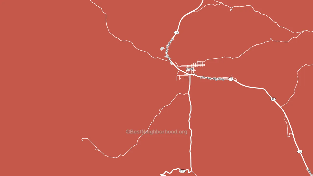 Wetmore, OR block-group political-lean map