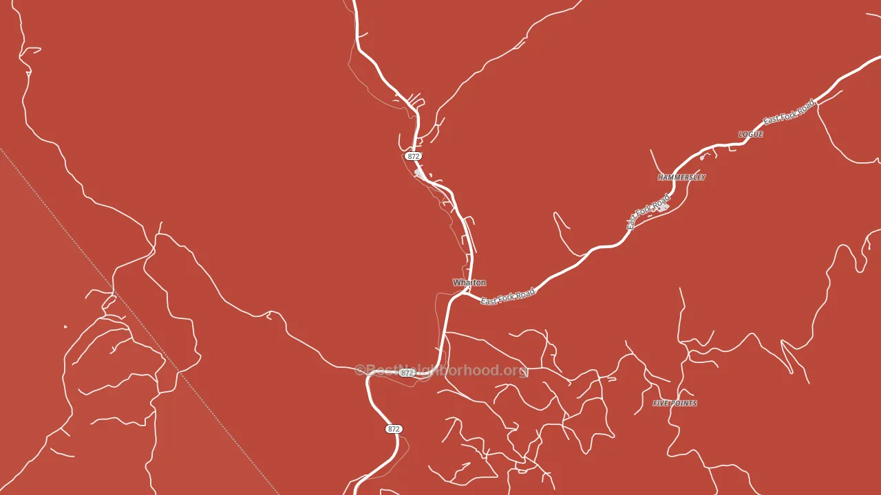 Wharton, PA block-group political-lean map