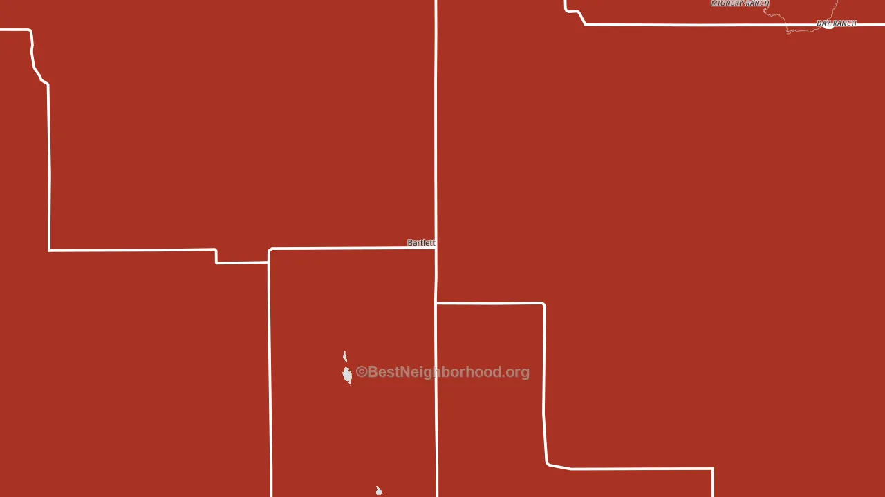 Wheeler County, NE block-group political-lean map
