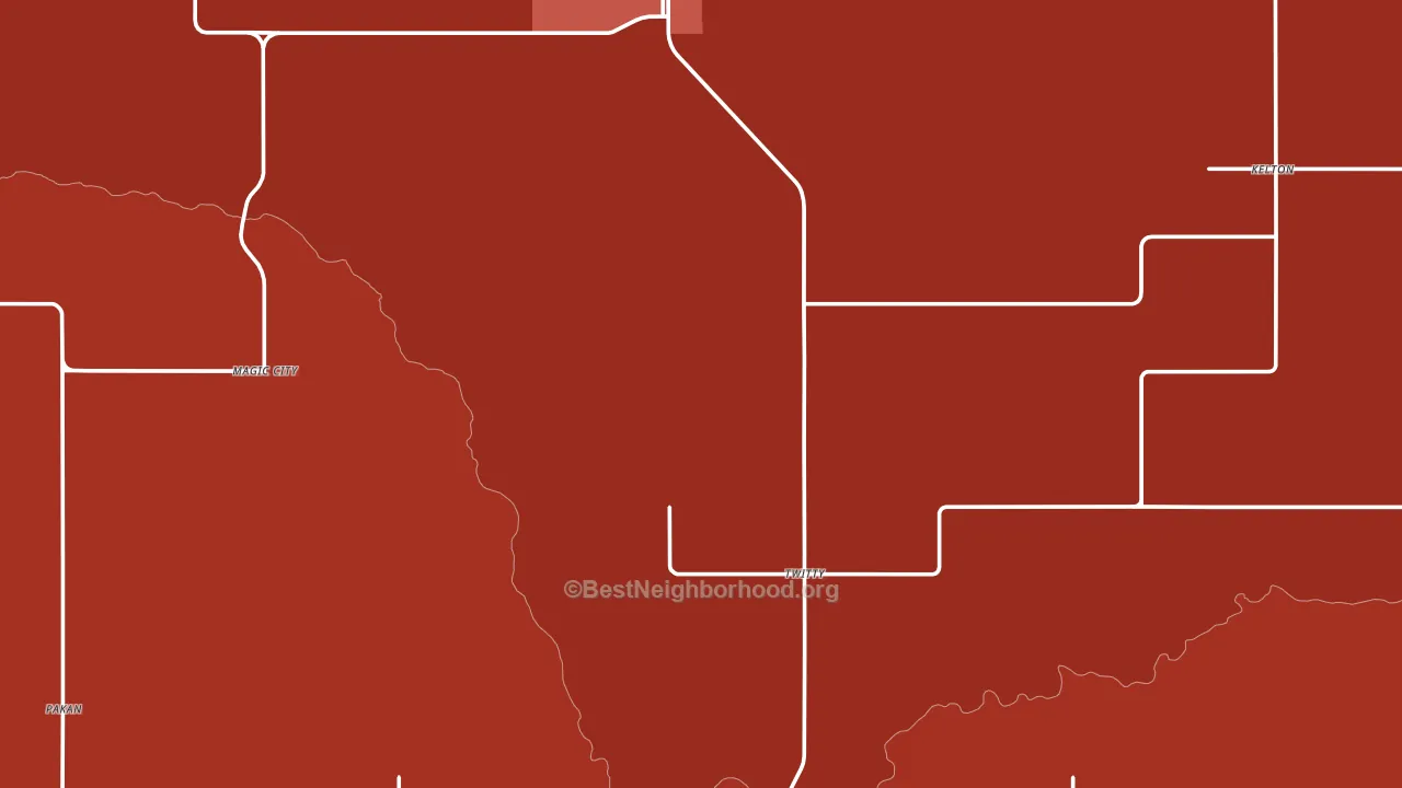 Wheeler County, TX block-group political-lean map