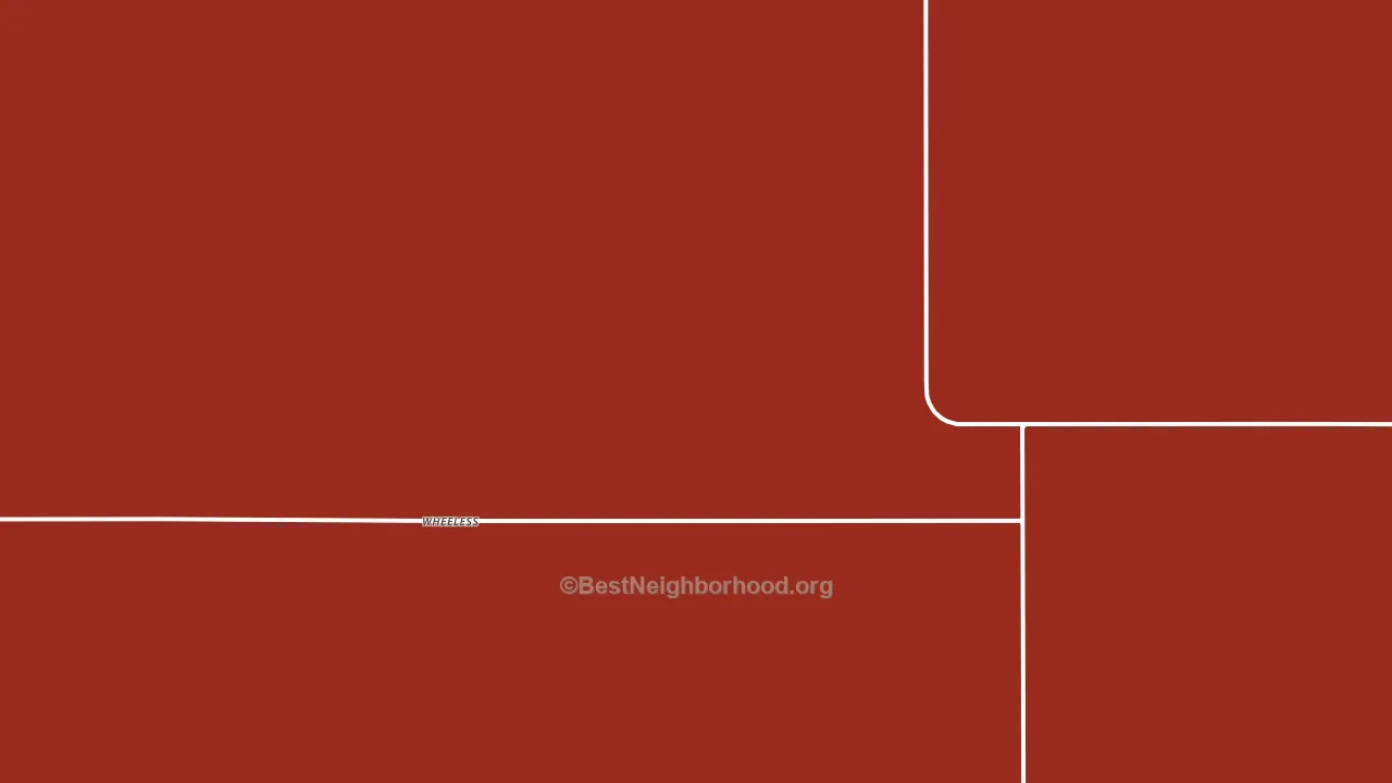 Wheeless, OK block-group political-lean map