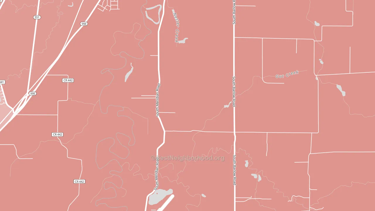 Whiskey Hill, OR block-group political-lean map