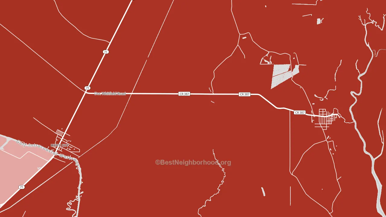 White City, FL block-group political-lean map