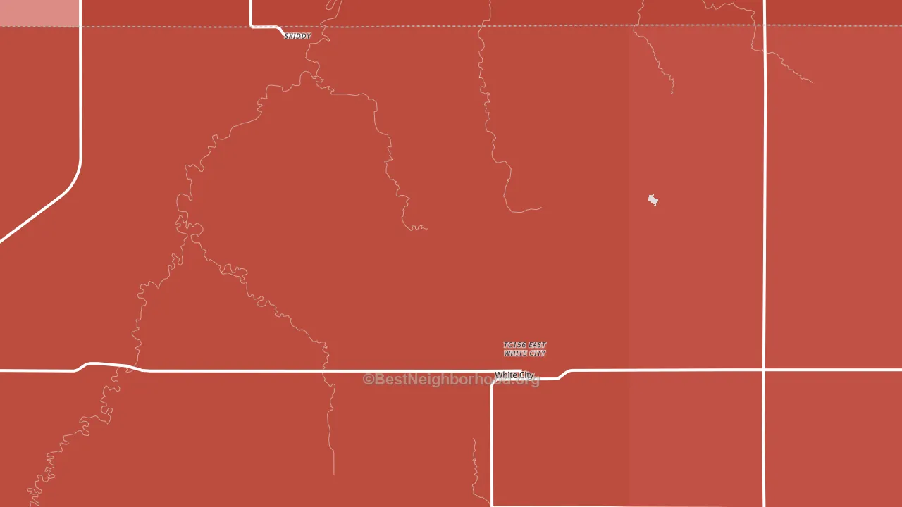 White City, KS block-group political-lean map