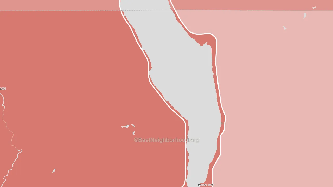 White City, MI block-group political-lean map