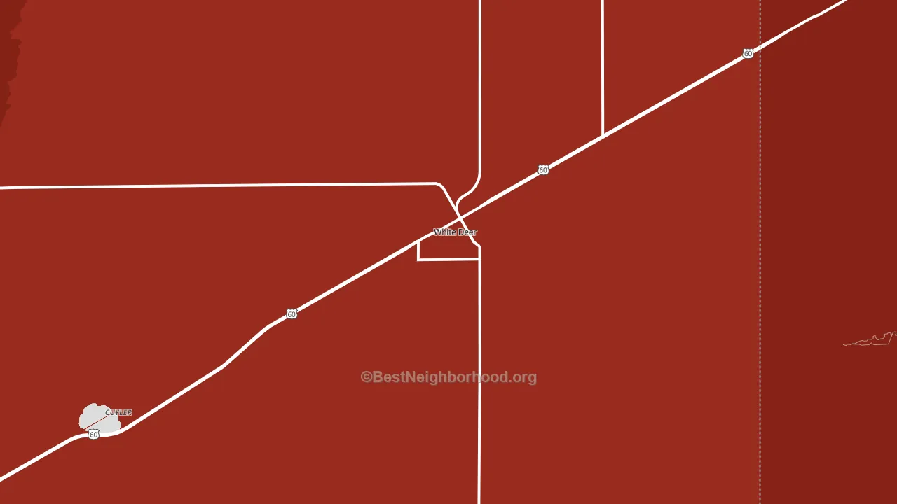 White Deer, TX block-group political-lean map
