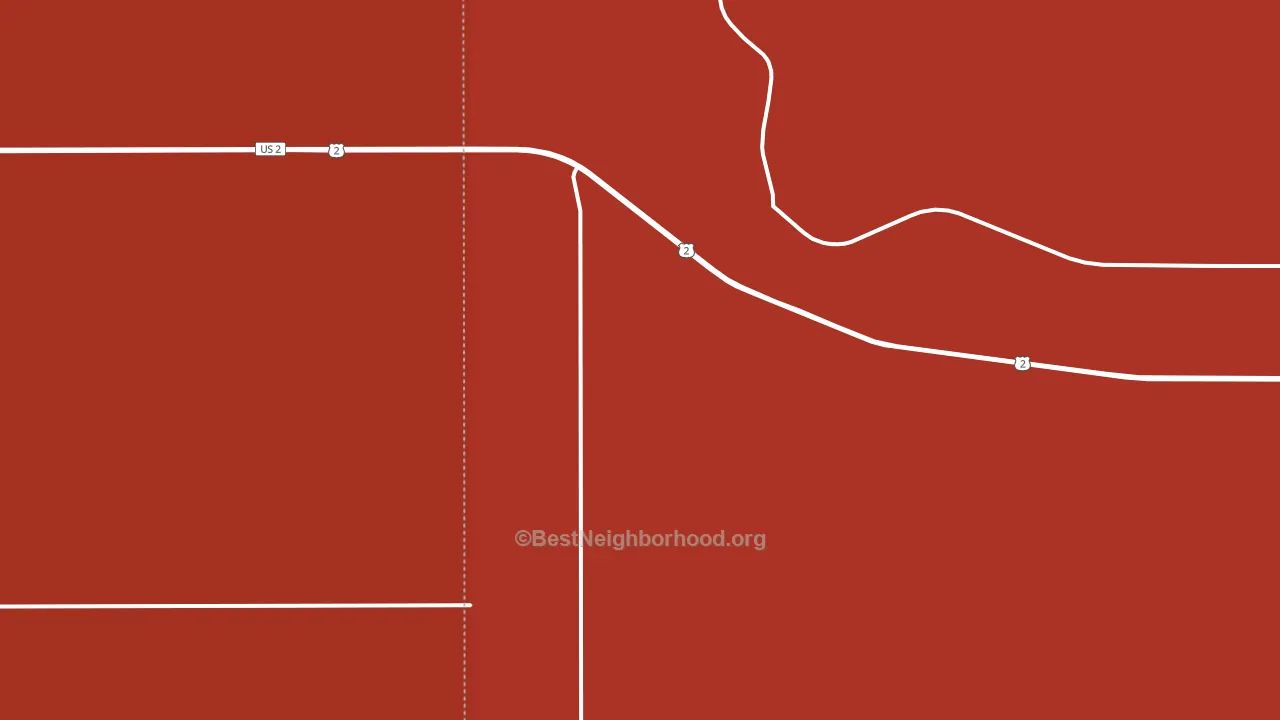 White Earth, ND block-group political-lean map