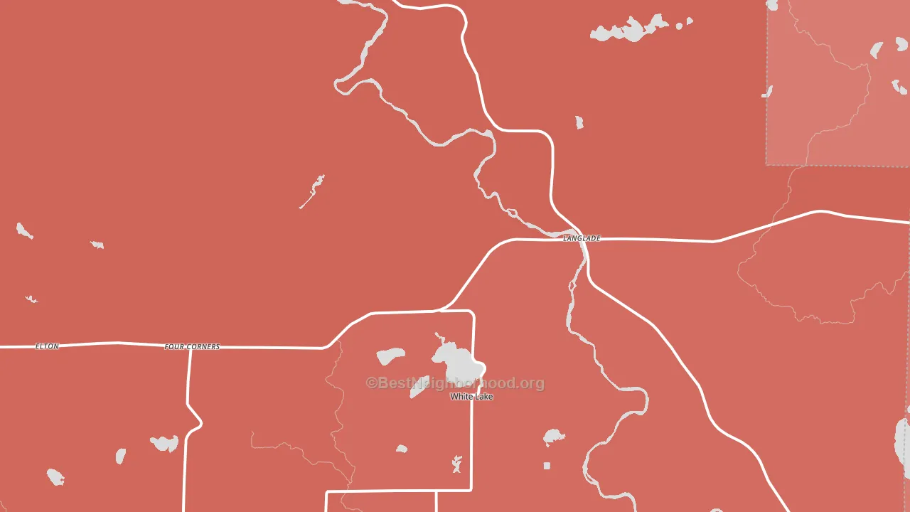 White Lake, WI block-group political-lean map