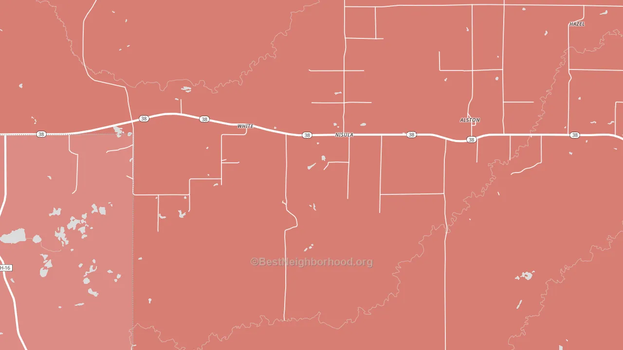 White, MI block-group political-lean map