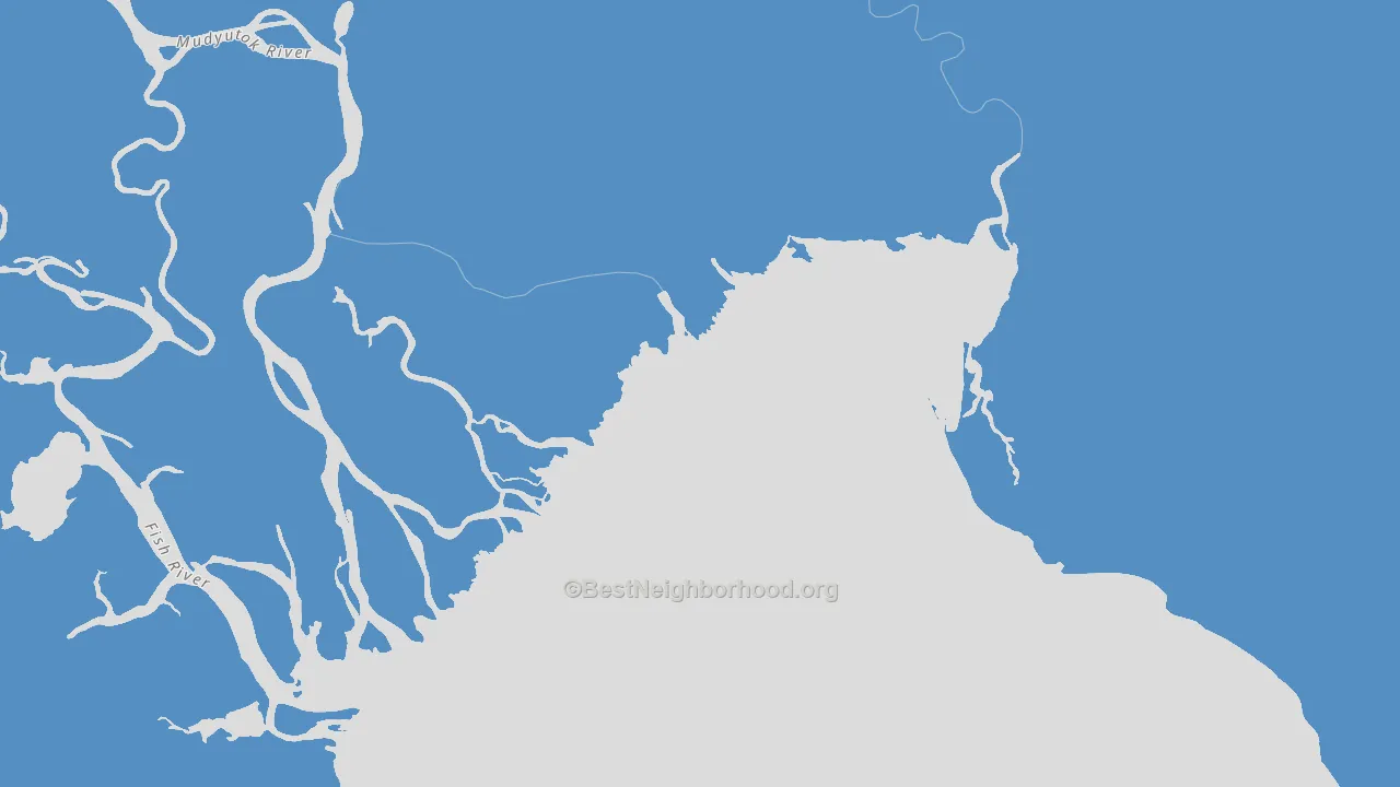 White Mountain, AK block-group political-lean map