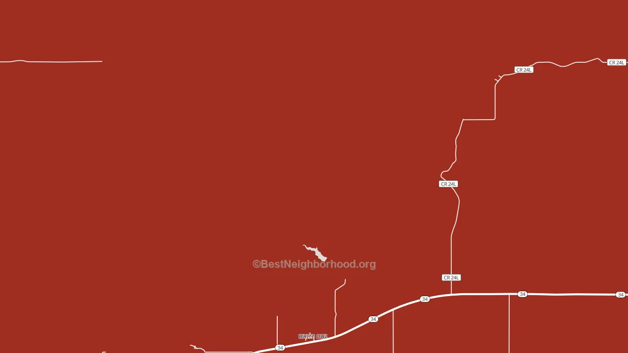 White Owl, SD block-group political-lean map