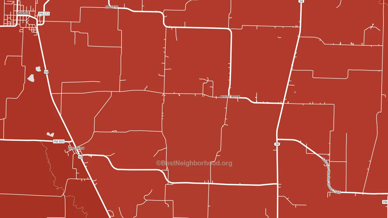 White Rock, TX block-group political-lean map