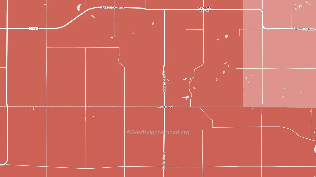 Whitefield, IL block-group political-lean map
