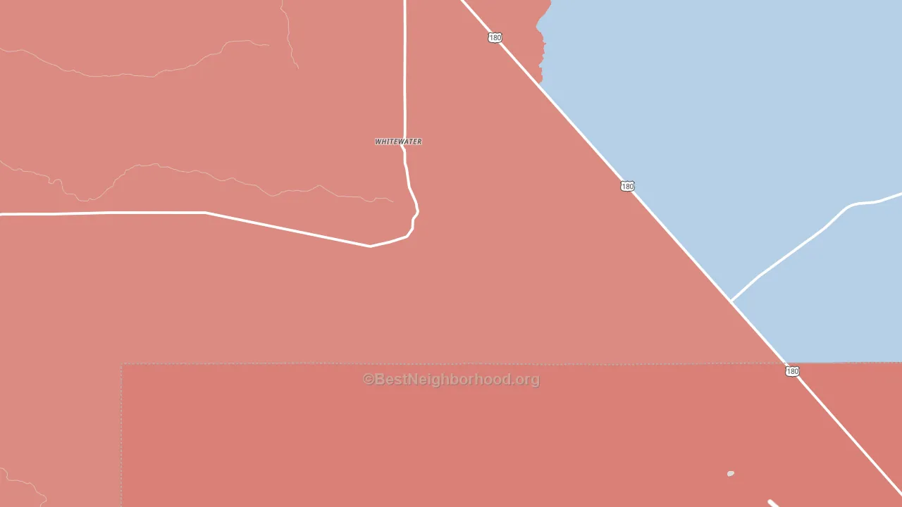 Whitewater, NM block-group political-lean map