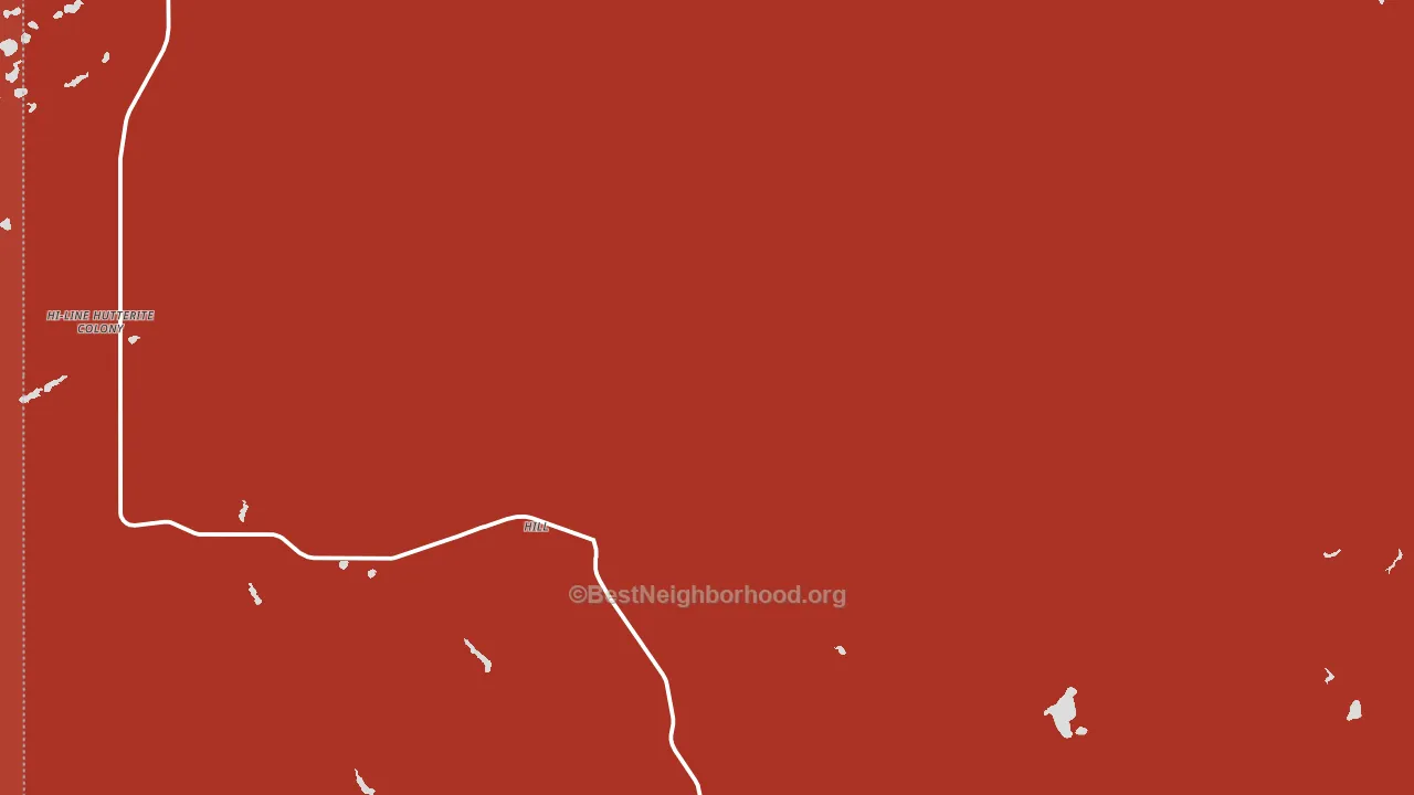 Whitlash, MT block-group political-lean map