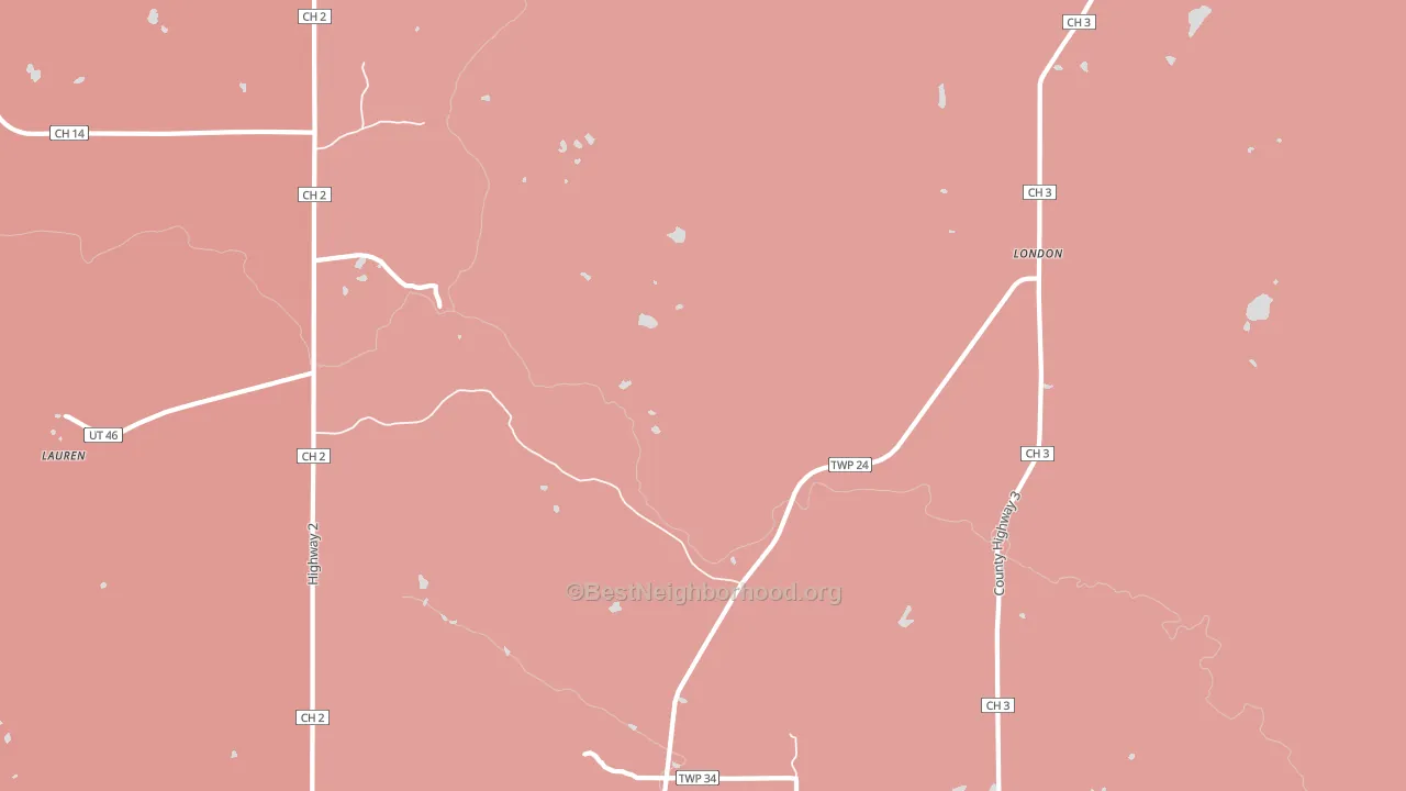 Whyte, MN block-group political-lean map