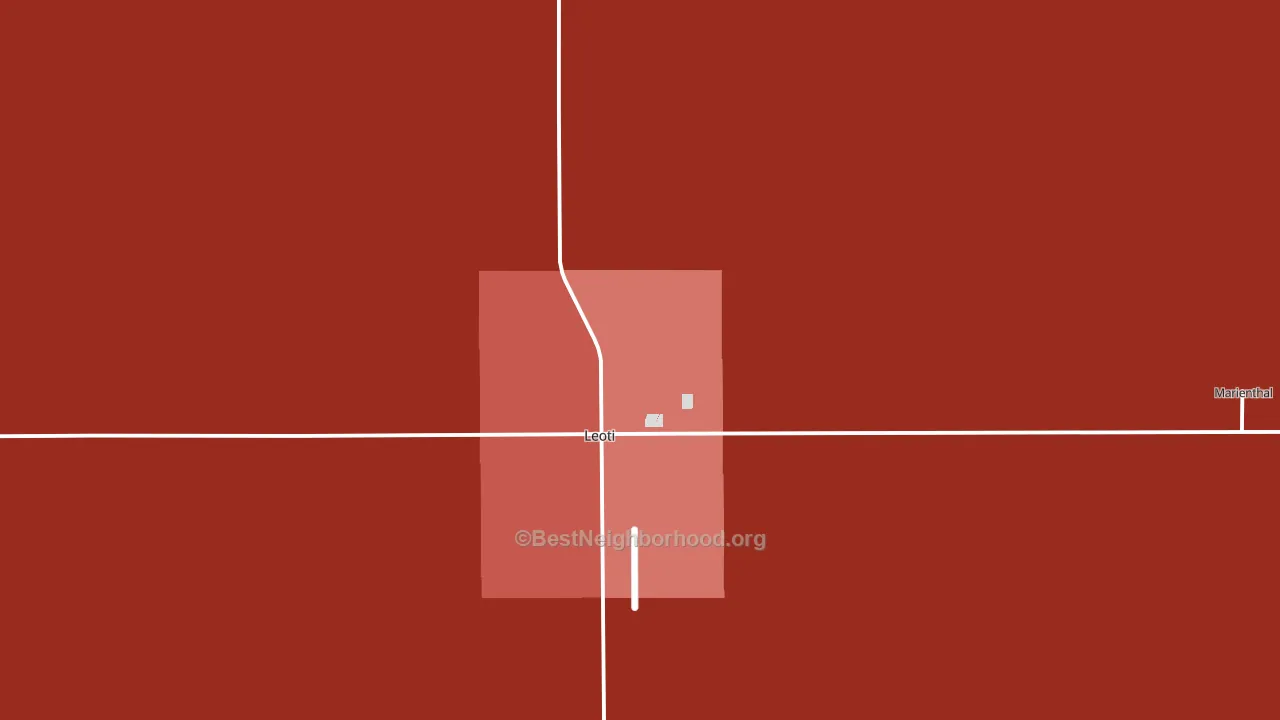 Wichita County, KS block-group political-lean map