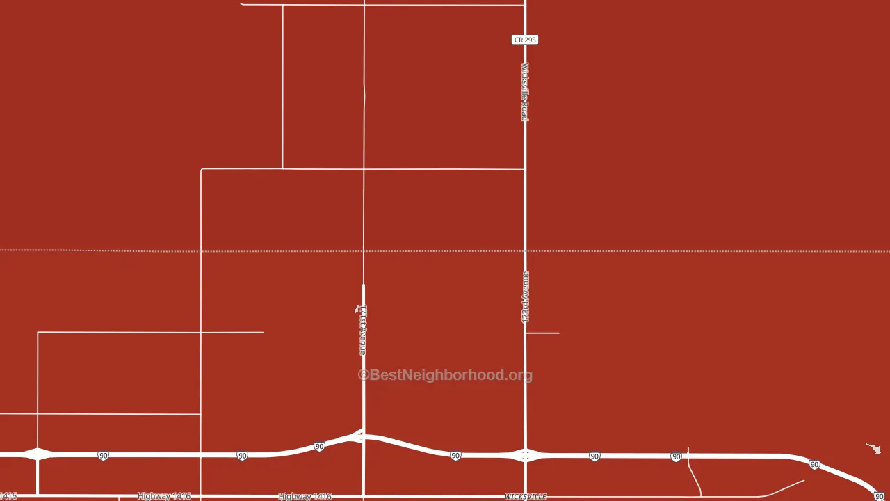 Wicksville, SD block-group political-lean map