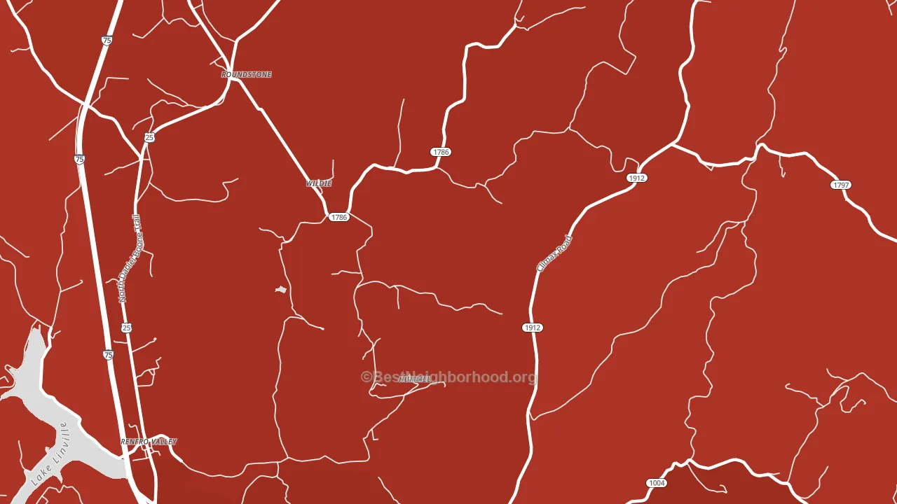 Wildie, KY block-group political-lean map