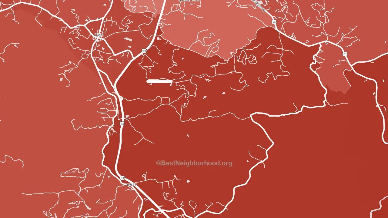 Wiley, GA block-group political-lean map