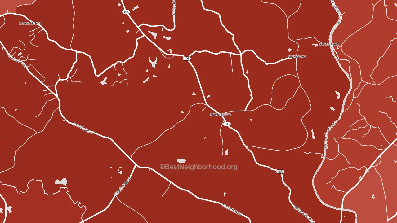 Wilkinsville, SC block-group political-lean map