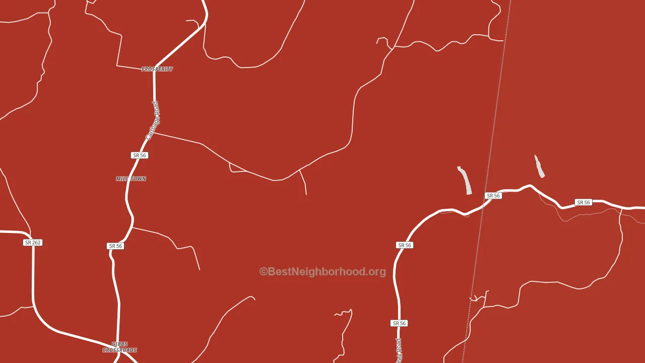 Willette, TN block-group political-lean map