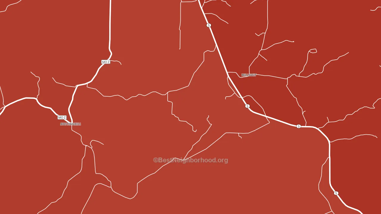 Willhoit, MO block-group political-lean map