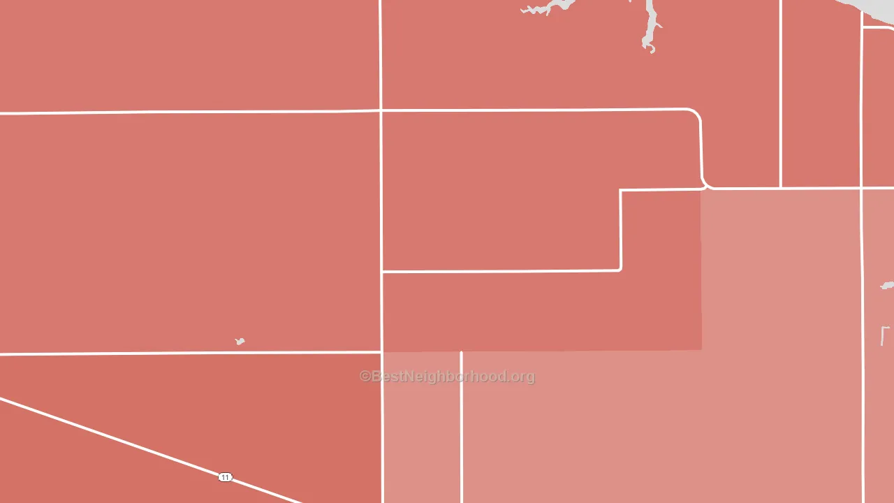 Williams, MN block-group political-lean map
