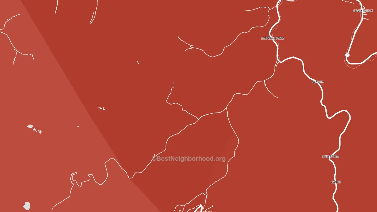 Williams Mountain, WV block-group political-lean map