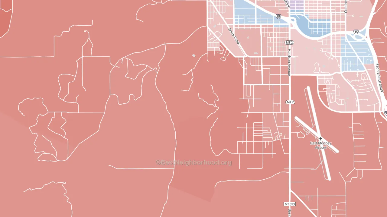 Williamsburg, MT block-group political-lean map