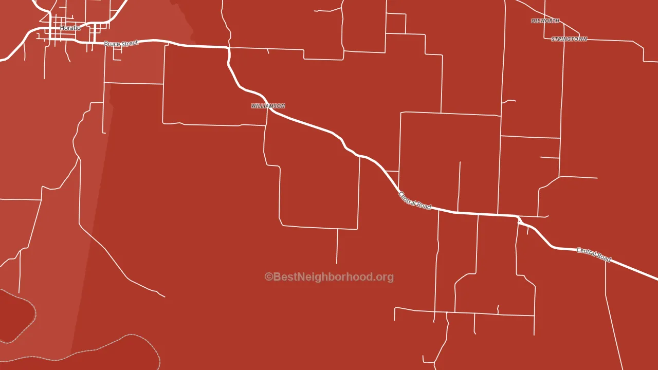 Williamson, AR block-group political-lean map