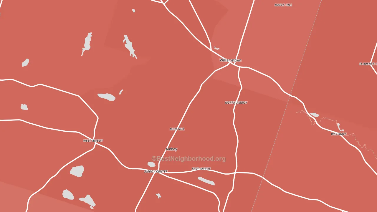 Williamstown, NY block-group political-lean map