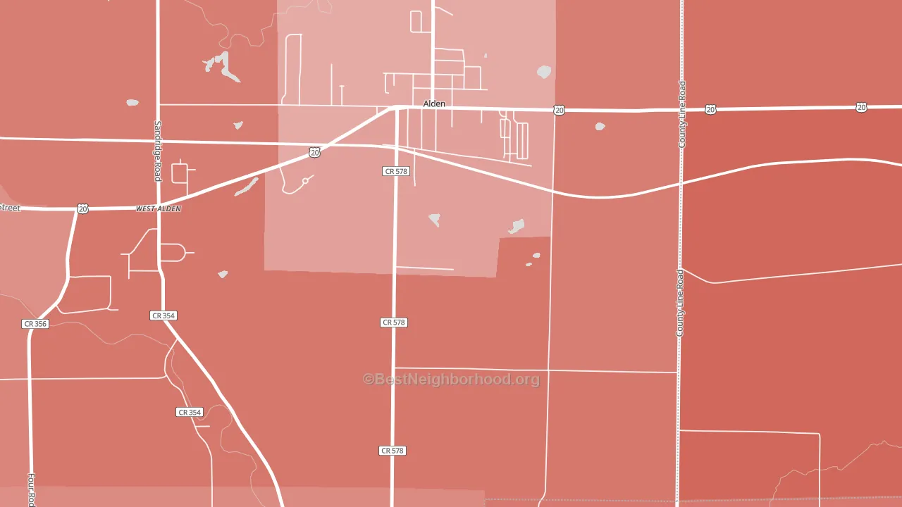 Williston, NY block-group political-lean map