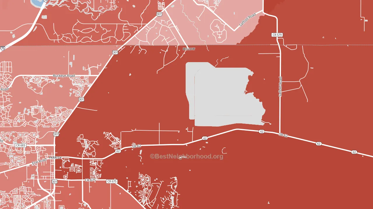 Willow, FL block-group political-lean map