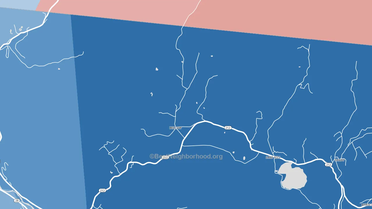 Willow, NY block-group political-lean map