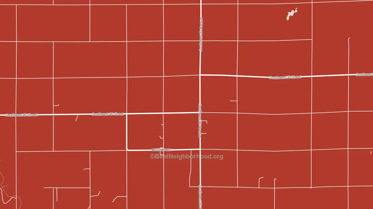 Willowdale, KS block-group political-lean map