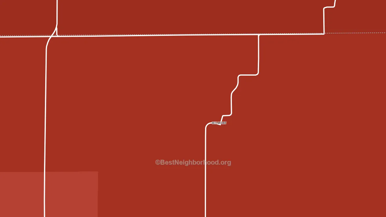 Wilmore, KS block-group political-lean map